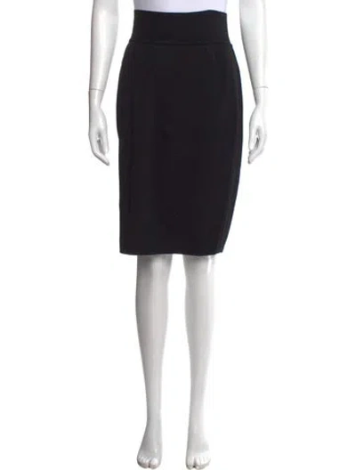 Pre-owned Alaïa Vintage Midi Length Skirt In Black