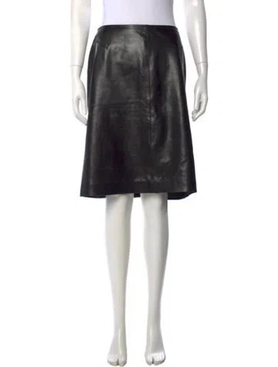 Pre-owned Alaïa Vintage Midi Length Skirt In Black