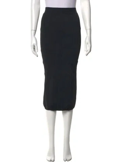 Pre-owned Alaïa Vintage Midi Length Skirt In Black