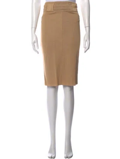 Pre-owned Alaïa Vintage Midi Length Skirt In Neutrals