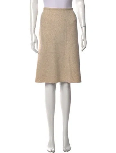 Pre-owned Alaïa Vintage Midi Length Skirt In Neutrals
