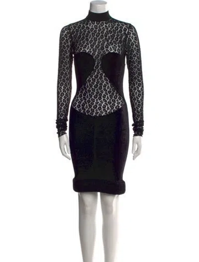 Pre-owned Alaïa Vintage Mini Dress In Black