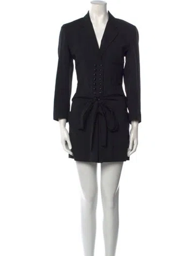 Pre-owned Alaïa Vintage Mini Dress In Black