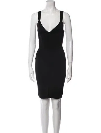 Pre-owned Alaïa Vintage Mini Dress In Black