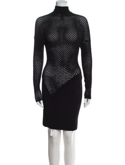 Pre-owned Alaïa Vintage Mini Dress In Black