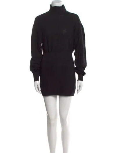 Pre-owned Alaïa Vintage Mini Dress In Black
