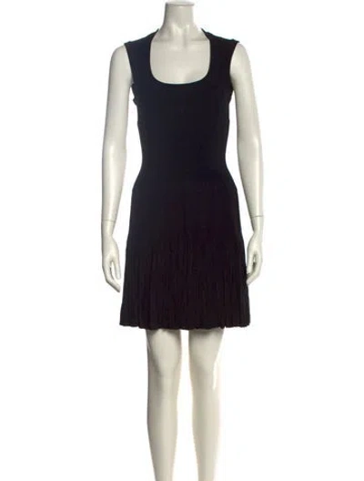 Pre-owned Alaïa Vintage Mini Dress In Black