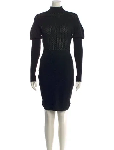 Pre-owned Alaïa Vintage Mini Dress In Black
