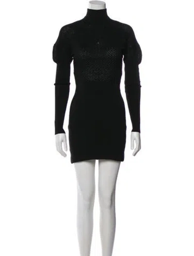 Pre-owned Alaïa Vintage Mini Dress In Black
