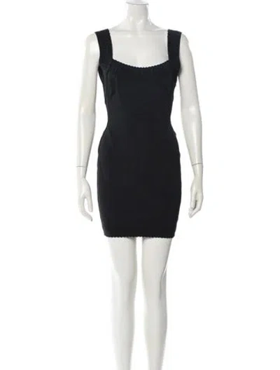 Pre-owned Alaïa Vintage Mini Dress In Black