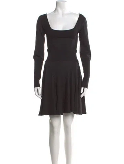 Pre-owned Alaïa Vintage Mini Dress In Black