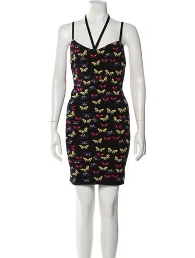 Pre-owned Alaïa Vintage Mini Dress In Black