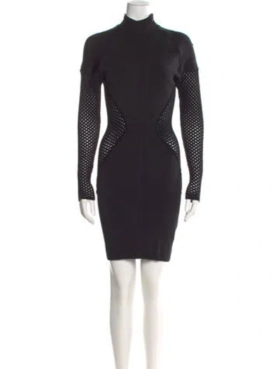 Pre-owned Alaïa Vintage Mini Dress In Black
