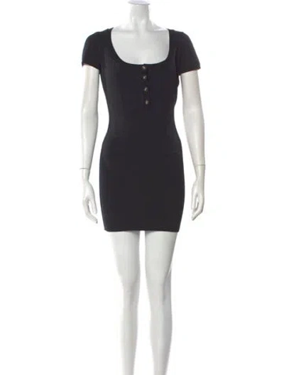 Pre-owned Alaïa Vintage Mini Dress In Black