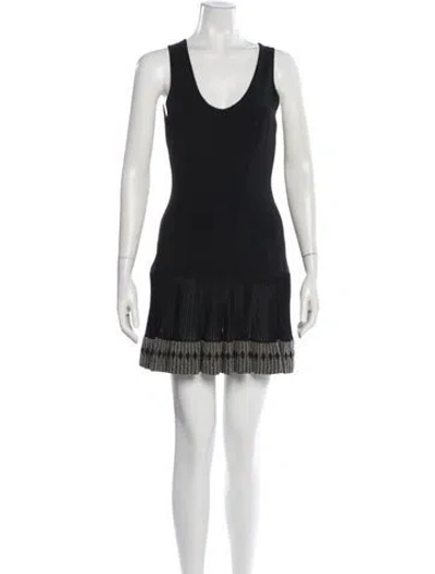 Pre-owned Alaïa Vintage Mini Dress In Black