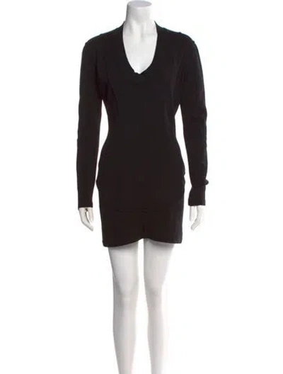 Pre-owned Alaïa Vintage Mini Dress In Black
