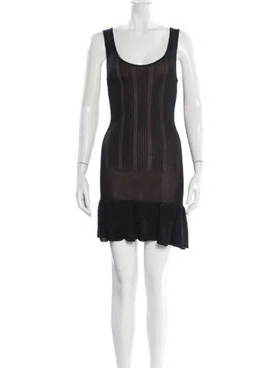 Pre-owned Alaïa Vintage Mini Dress In Black