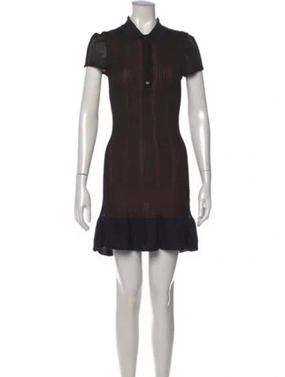 Pre-owned Alaïa Vintage Mini Dress In Black