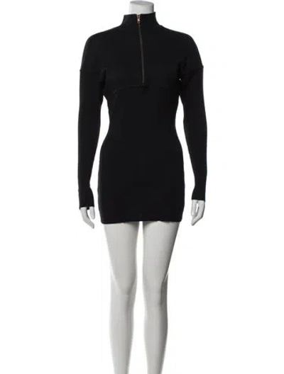 Pre-owned Alaïa Vintage Mini Dress In Black