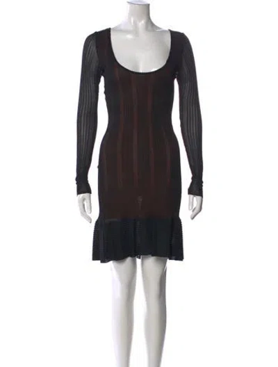 Pre-owned Alaïa Vintage Mini Dress In Black