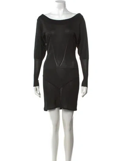 Pre-owned Alaïa Vintage Mini Dress In Black