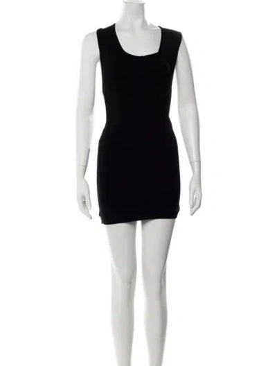Pre-owned Alaïa Vintage Mini Dress In Black