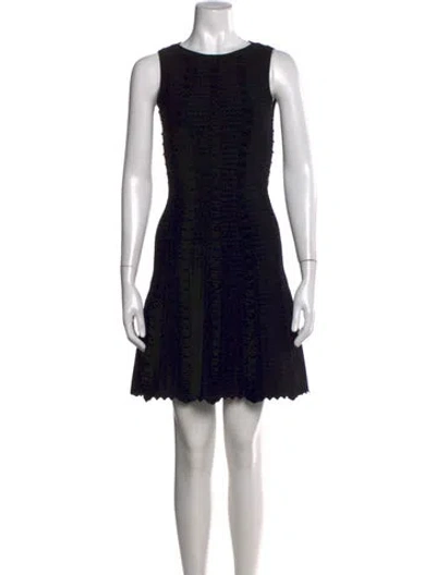 Pre-owned Alaïa Vintage Mini Dress In Black