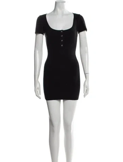 Pre-owned Alaïa Vintage Mini Dress In Black