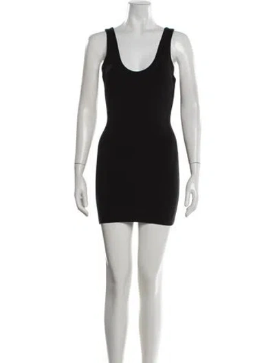Pre-owned Alaïa Vintage Mini Dress In Black