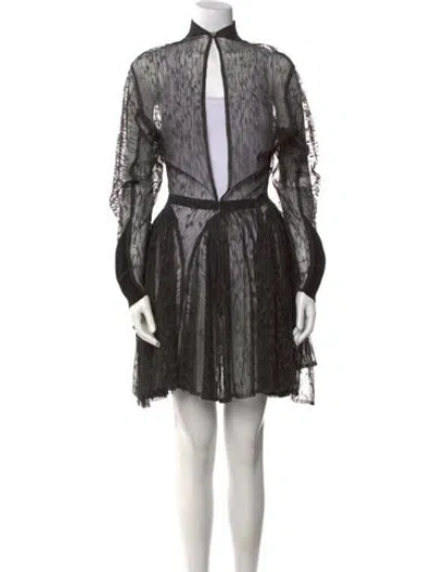 Pre-owned Alaïa Vintage Mini Dress In Gray