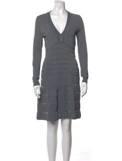 Pre-owned Alaïa Vintage Mini Dress In Gray