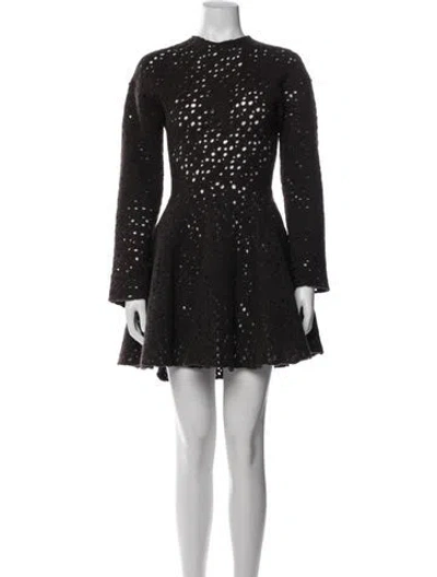 Pre-owned Alaïa Vintage Mini Dress In Gray