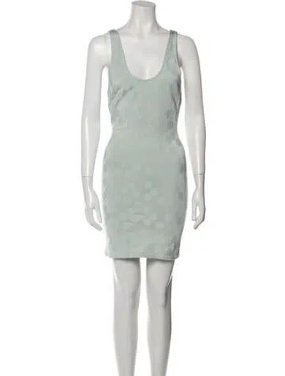 Pre-owned Alaïa Vintage Mini Dress In Green