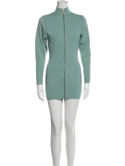 Pre-owned Alaïa Vintage Mini Dress In Green