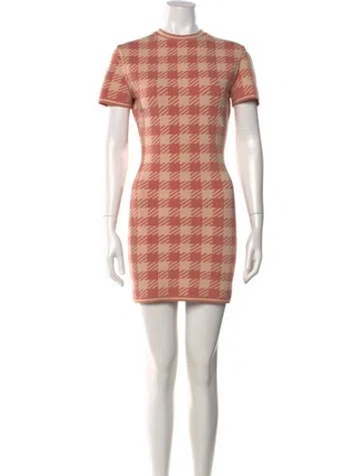 Pre-owned Alaïa Vintage Mini Dress In Pink