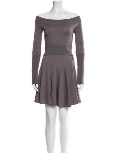 Pre-owned Alaïa Vintage Mini Dress In Purple