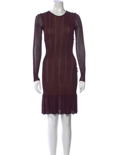 Pre-owned Alaïa Vintage Mini Dress In Purple