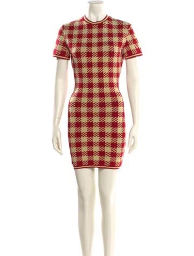 Pre-owned Alaïa Vintage Mini Dress In Red