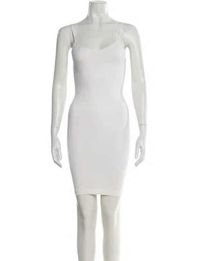 Pre-owned Alaïa Vintage Mini Dress In White