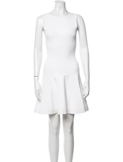 Pre-owned Alaïa Vintage Mini Dress In White