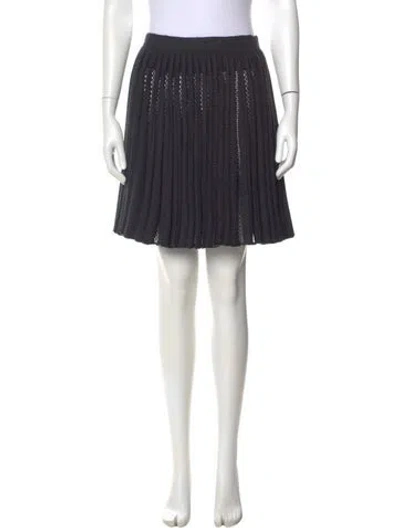 Pre-owned Alaïa Vintage Mini Skirt In Black