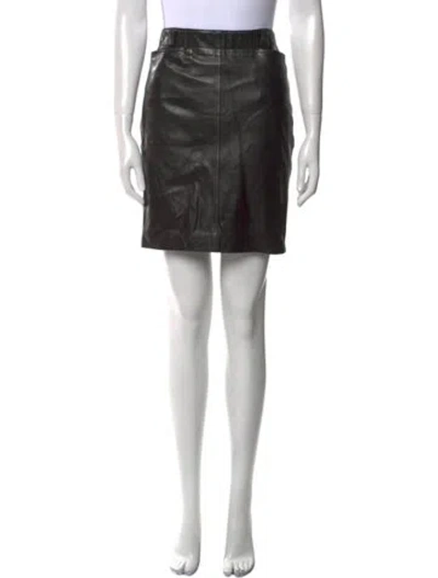 Pre-owned Alaïa Vintage Mini Skirt In Black
