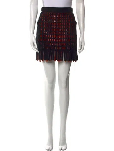 Pre-owned Alaïa Vintage Mini Skirt In Black