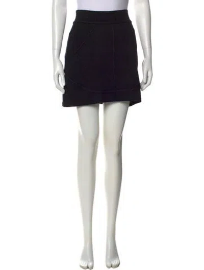 Pre-owned Alaïa Vintage Mini Skirt In Black