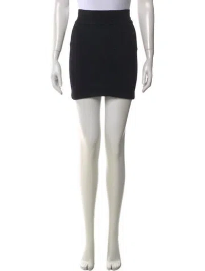 Pre-owned Alaïa Vintage Mini Skirt In Black
