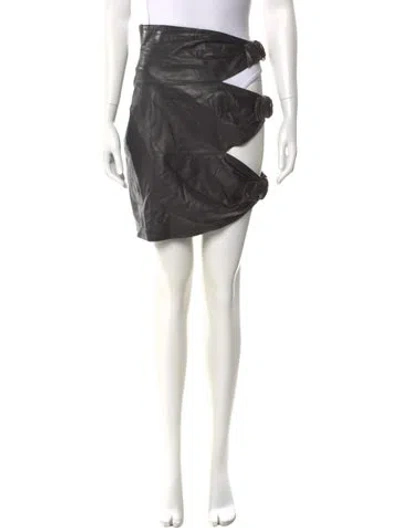 Pre-owned Alaïa Vintage Mini Skirt In Black
