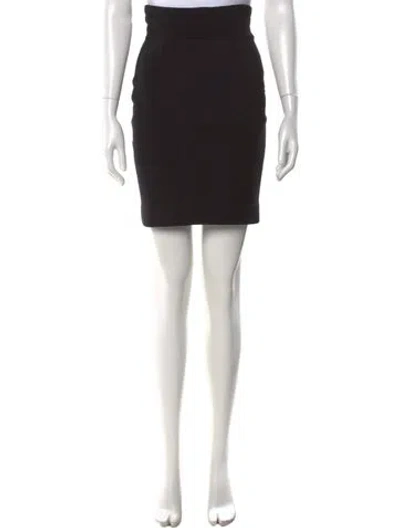 Pre-owned Alaïa Vintage Mini Skirt In Black