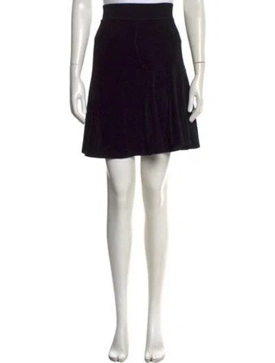 Pre-owned Alaïa Vintage Mini Skirt In Black