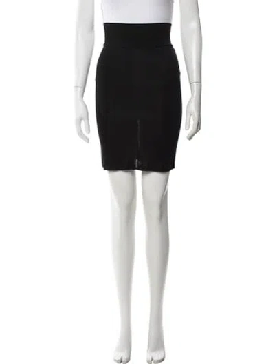 Pre-owned Alaïa Vintage Mini Skirt In Black