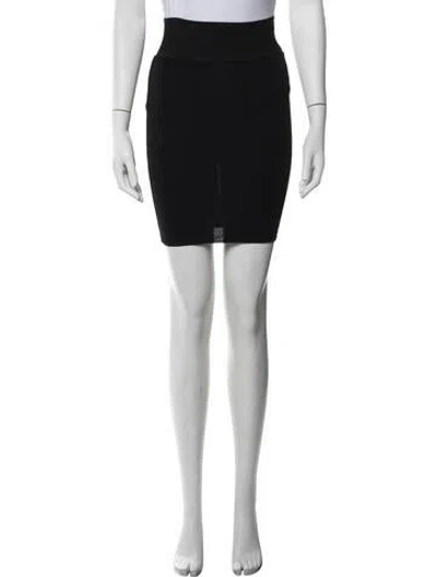 Pre-owned Alaïa Vintage Mini Skirt In Black